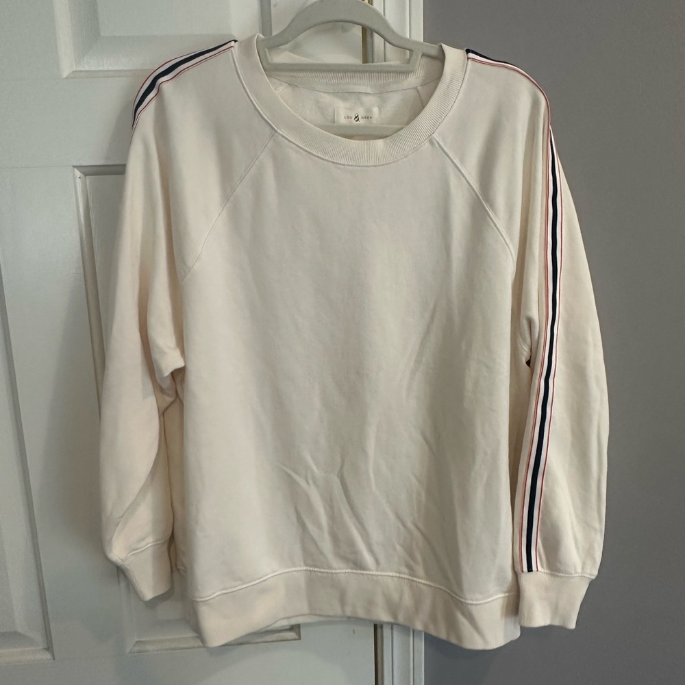Lou & Grey Off-White Long-sleeve Crewneck